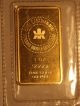 1 Oz.  Gold Bar 1999 - 2000 Millenium Commemorative.  9999 From Royal Canadian Gold photo 1