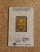5 Gram Pamp Suisse Gold Bar.  999 Fine (in Assay) Gold photo 1