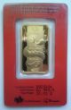 2012 Pamp Suisse One Troy Ounce 999.  9 Gold Bar - Year Of Dragon Gold photo 1