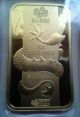 2012 Pamp Suisse One Troy Ounce 999.  9 Gold Bar - Year Of Dragon Gold photo 2