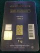 1 Gram Istanbul Refinery Gold Bar.  9999 Or.  9995 Fine Gold photo 1