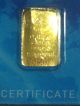 995.  Fine.  05 Grams Solid Gold Certificate Bullion Bar Nadir Great Gift 24k Gold photo 3