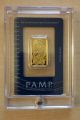 20 Gram Pamp Suisse 24k Gold - 0.  999 Fine Gold Bar Bullion Rare Size In Assay Gold photo 1