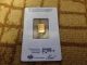 1 Gram Pure Gold Bar By Pamp Suisse.  999 Gold photo 1