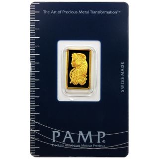 5 Gram Pamp Suisse Fortuna Gold Bar photo