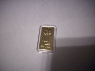 5 Gram Gold Maple Leaf Bar In Airtite Jewel Case,  Gifts photo