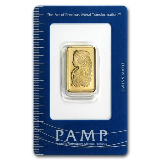 Pamp Suisse 10 Gram.  9999 Gold Bar - Fortuna With Assay Certificate (2014) photo