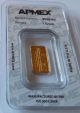 Apmex 1 Gram Gold Bar With Tamper Evident Packaging.  9999 Fine Gold Gold photo 1
