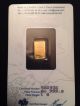 1 Gram Pamp Suisse Gold Bar - Lady Fortuna - In Assay Card Gold photo 1