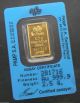 2.  5 Gram Fortuna Pamp Suisse 24k Gold Bar.  9999 281716 Gold photo 1