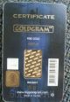 5 Gram.  9999 Gold Bar In Assay Card, . Gold photo 1