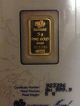 5 - Gram - Pamp - Suisse - Gold - Bar - Lady - Fortuna - In - Assay - Card Gold photo 1