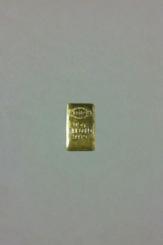 1/2 Gram Gold Bar.  9999 Fine photo
