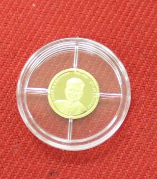 American The Greatest Us Presidents John F.  Kennedy Commemorative Gold Coin photo