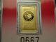 Rare Oriana Gold Bar From The Perth Australia 2 Grams Gold photo 1