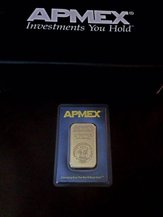 Apmex 1 Oz.  9999 Fine Gold Bar In Assay/tamper - Evident Packaging photo