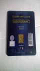1 G Gram 999.  9 24k Gold Bullion Igr Bar With Lbma Certificate Gold photo 1