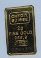 2 Gram Credit Suisse Statue Of Liberty Gold Bar (w/assay) Gold photo 2