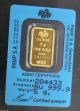 5 Gram Fortuna Pamp Suisse 24k Gold Bar.  9999 284433 Gold photo 1