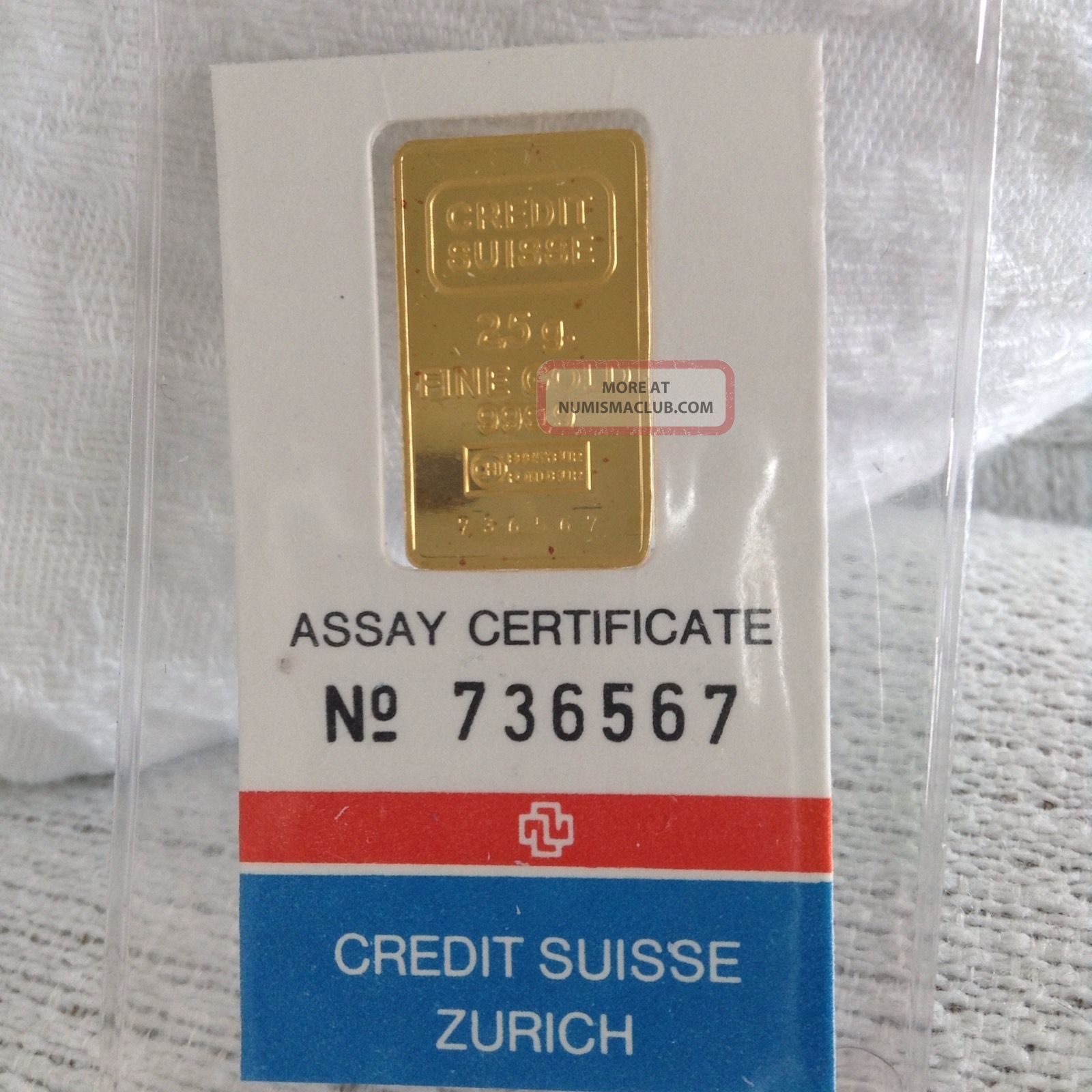 2.5 gr. credit suisse gold bar