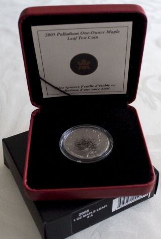 2005 1oz Palladium Test Coin A Extremely Rare Only 290 Minted photo