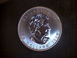 2009 Canada Maple Leaf 1 Oz.  9995 Palladium 50 Dollar Coin Bu Uncirculated photo
