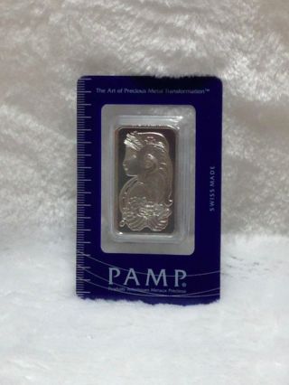 Pamp 1 Ounce.  999 Fine Palladium Bar - With Assay Certificate 111861 photo
