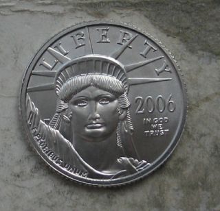 2006 Platinum 1/4 Oz American Eagle.  Gem Bu photo