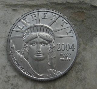 2004 Platinum 1/4 Oz American Eagle.  Gem Bu photo
