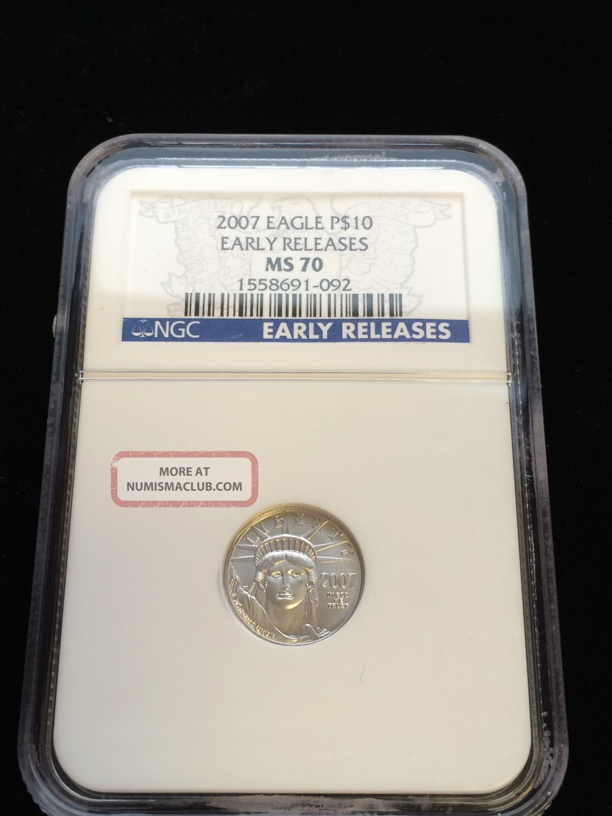 2007 Platinum Eagle P$10 Early Releases Ngc Ms 70 691 - 092