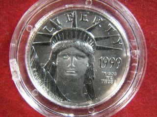 A One/quarter Ounce Troy American Eagle Platinum Coin photo