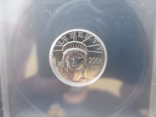 $10 1/10 Ounce 2006 Platinum Eagle Icg Ms 70 Perfect Grade Best Possible photo