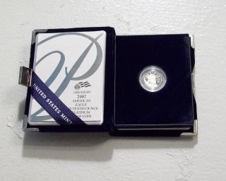 2007 W American $10.  00 Platinum Eagle With Case,  Box,  & 1/10 Troy Oz Pure photo