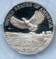 2000 - W $50 Platinum American Eagle Pcgs Pr69dcam Statue Of Liberty Hucky Platinum photo 2