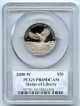 2000 - W $50 Platinum American Eagle Pcgs Pr69dcam Statue Of Liberty Hucky Platinum photo 3