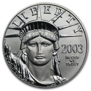 2003 1 Oz Platinum American Eagle - Brilliant Uncirculated photo