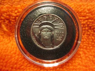 2002 American Eagle 1/10 Oz Platinum.  999 Fine Quality Coin 2 photo
