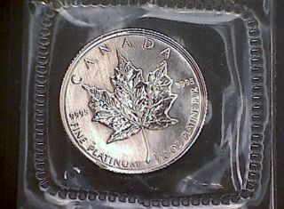 Rare 1997 1/10 Canadian Platinum In Plastic Issue Holder Never Opened photo