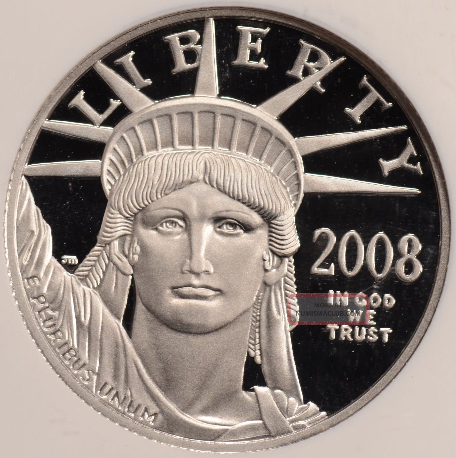 2008 W Eagle P$50. 9995 Platinum Statue Of Liberty Proof Ngc Pf70 Ultra