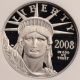 2008 W Eagle P$50.  9995 Platinum Statue Of Liberty Proof Ngc Pf70 Ultra Cameo Platinum photo 2