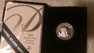 2000 Platinum $25 American Eagle Proof W/coa photo