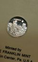 Vtg Apollo 17 Eyewitness Solid Platinum 10mm Miniature Coin Franklin 1973 Platinum photo 1