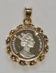 1989 Isle Of Mann 1/10 Ounce Platinum Crown Cat In 14k Gold Rope Bezel Proof UK (Great Britain) photo 1