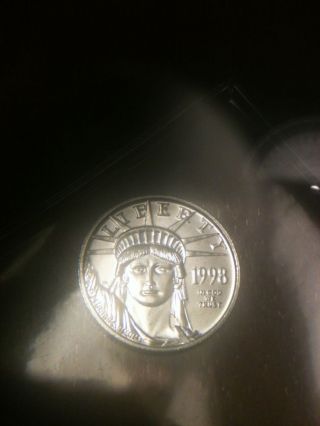 1998 - $10 Platinum Eagle - 1/10 Troy Ounce Pure Platinum - photo