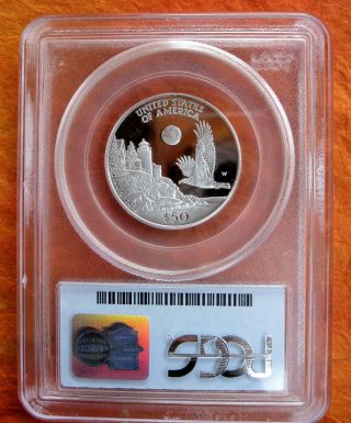 1998 - W $50 1/2 Oz Pcgs Pr70 99.  95 Platinum Proof American Eagle Bullion Coin photo