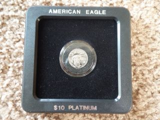 2001 $10 Platinum American Eagle 1/10 Oz.  9995 Uncirculated photo