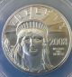 2008 $100 Platinum Eagle Statue Of Liberty Anacs Ms70 First Strike 1 Ounce Platinum photo 1