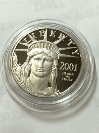 $50 2001 W 1/2 Oz Proof American Eagle West Point Platinum photo