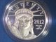 2012 - W Us $100 Platinum Proof American Eagle Preamble Series & Box Platinum photo 2