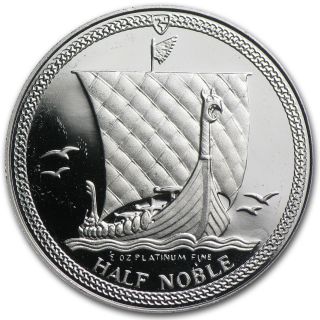 Isle Of Man 1/2 Oz Proof Platinum Noble Coin - Random Year - Sku 44686 photo